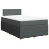 vidaXL Boxspring posteľ s matracom tmavosiv&yacute; 120x200 cm l&aacute;tka