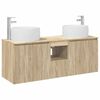 vidaXL Set kabinetov do k&uacute;peľne 3 ks Dub sonoma 49,5 x 44,5 x 66 cm