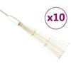 vidaXL Vonkaj&scaron;ie vianočn&eacute; prskavky 10 ks, tepl&aacute; biela 20 cm, 1400 LED
