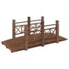 vidaXL Z&aacute;hradn&yacute; most&iacute;k so z&aacute;bradl&iacute;m 150x67x56 cm mas&iacute;vny smrek