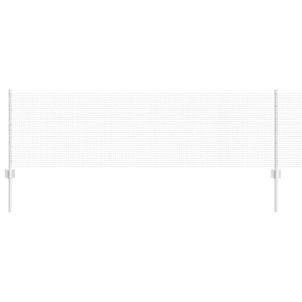 vidaXL Plot s podperou Strieborn&aacute; 0,6 x 100 m Oceľ