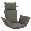 vidaXL Adirondack vank&uacute;&scaron; PUTTEN 100% polyester Siv&aacute; 60 x 145 x 10 cm