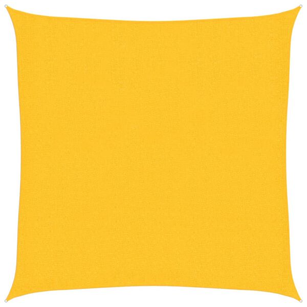 vidaXL Tieniaca plachta 160 g/m² žltá 2,5x2,5 m HDPE