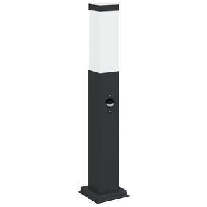 vidaXL Stĺpikov&eacute; svietidlo so senzorom 50 cm čierne IP44
