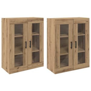 vidaXL Z&aacute;vesn&eacute; skrinky 2 pcs dub artisan 69,5 x 34 x 90 cm