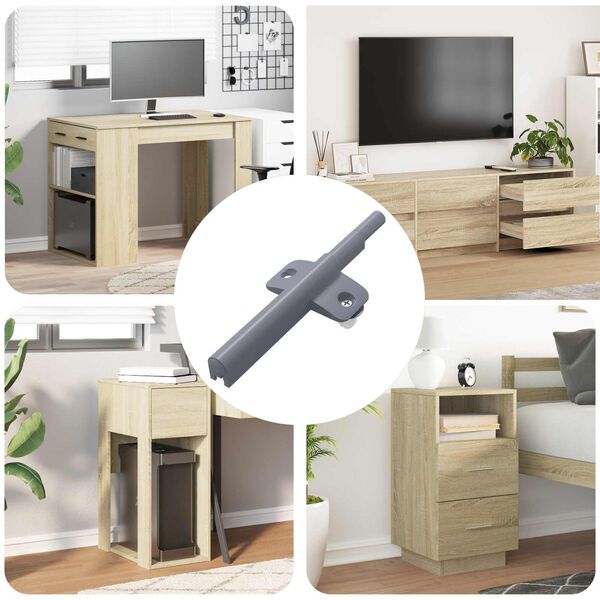 vidaXL M&auml;kk&eacute; zatv&aacute;ranie p&aacute;nty 12 pcs Siv&aacute; 125 x 47 x 15 mm PP