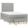 vidaXL Boxspring posteľ s matracom bledosiv&aacute; 120x190 cm l&aacute;tka