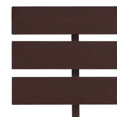 vidaXL Posteľný rám, tmavohnedý, borovicový masív 120x200 cm