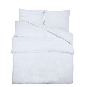 vidaXL S&uacute;prava obliečok biela 200x200 cm bavlna