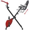 vidaXL Skladac&iacute; magnetick&yacute; stacion&aacute;rny bicykel s operadlom, 2.5 kg