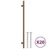 vidaXL Rukov&auml;te na skrinku 20 ks bronzov&eacute; 320 mm nehrdzavej&uacute;ca oceľ