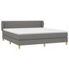 vidaXL Boxspring posteľ s matracom tmavosiv&aacute; 180x200 cm l&aacute;tka