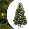 vidaXL Umel&yacute; vianočn&yacute; stromček 270 cm 300 LED Tepl&aacute; biela PVC a oceľ
