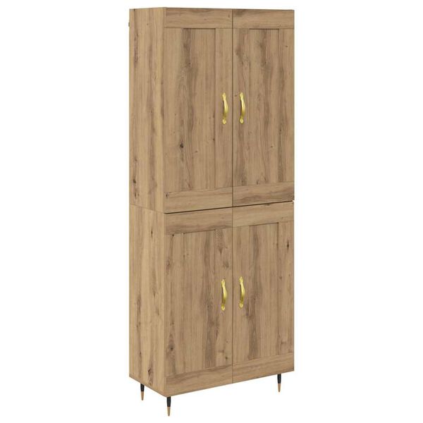 vidaXL Highboard Remeseln&yacute; dub 69,5 x 34 x 90 cm Kompozitn&eacute; drevo