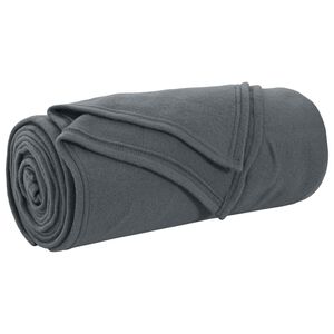 vidaXL Deky Tmavosiv&aacute; 170 x 130 cm 0.33 kg Fl&iacute;s
