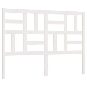 vidaXL Čelo postele biele 126x4x104 cm mas&iacute;vna borovica