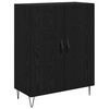 vidaXL Highboard Biely a čierny dub 69,5 x 34 x 180 cm