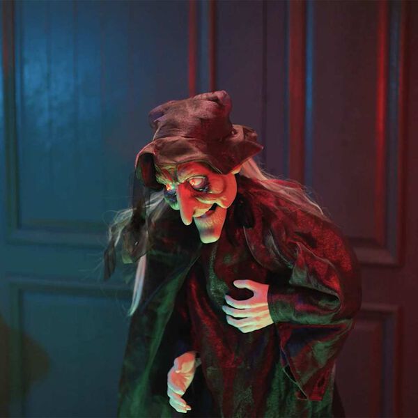 vidaXL Hovoriaca čarodejnica na Halloween Fialov&aacute; 216 x 125 cm