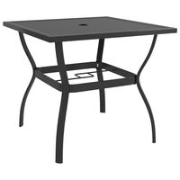 vidaXL Záhradný stôl antracitový 81,5x81,5x72 cm oceľ