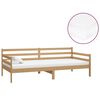 vidaXL Denn&aacute; posteľ s matracom 90x200 cm, medov&aacute;, borovicov&yacute; mas&iacute;v