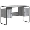 vidaXL St&ocirc;l s &uacute;ložn&yacute;m priestorom Siv&yacute; Sonoma 120 x 50,5 x 75,5 cm