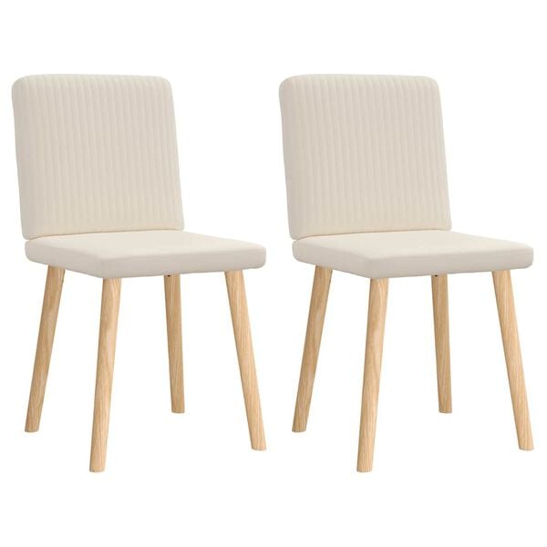 vidaXL Jedálenské stoličky 2 ks ľan