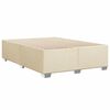 vidaXL Posteľn&yacute; r&aacute;m boxspring s matracom kr&eacute;mov&yacute; 160x200 cm l&aacute;tka