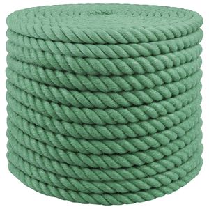 vidaXL Jutov&eacute; lano 16 mm Zelen&aacute; 100% Tossa juta