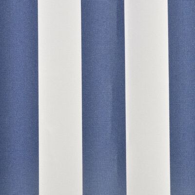 vidaXL Tieniaca plachta na markízu, modro biela 4x3 m (bez rámu)