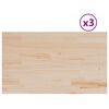 vidaXL Stolov&eacute; dosky 3 ks 80x47x1,7 cm obdĺžnikov&eacute; mas&iacute;vna borovica