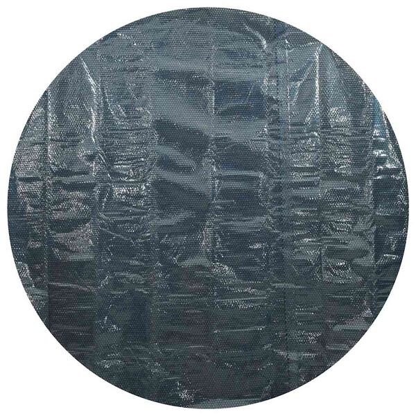 vidaXL Pl&aacute;vaj&uacute;ca sol&aacute;rna baz&eacute;nov&aacute; f&oacute;lia z PE 455 cm čierna a modr&aacute;