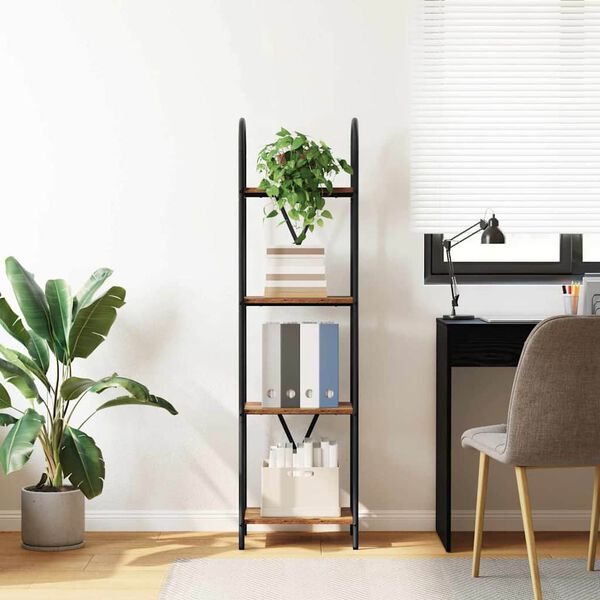 vidaXL Reg&aacute;l na knihy Star&eacute; drevo 40 x 30 x 146 cm Kompozitn&eacute; drevo