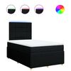 vidaXL Boxspring posteľ s matracom čierna 120x190 cm l&aacute;tka