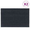 vidaXL Rohožky 2 ks Tmavosiv&eacute; 40x60 cm v&scaron;&iacute;van&eacute; kokosov&eacute; vl&aacute;kno