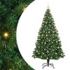 vidaXL Umel&yacute; vianočn&yacute; stromček Zelen&aacute; 180 cm PVC a Oceľ a Plast