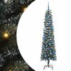 vidaXL Umel&yacute; vianočn&yacute; stromček Zelen&aacute; 180 cm PVC, plast a oceľ