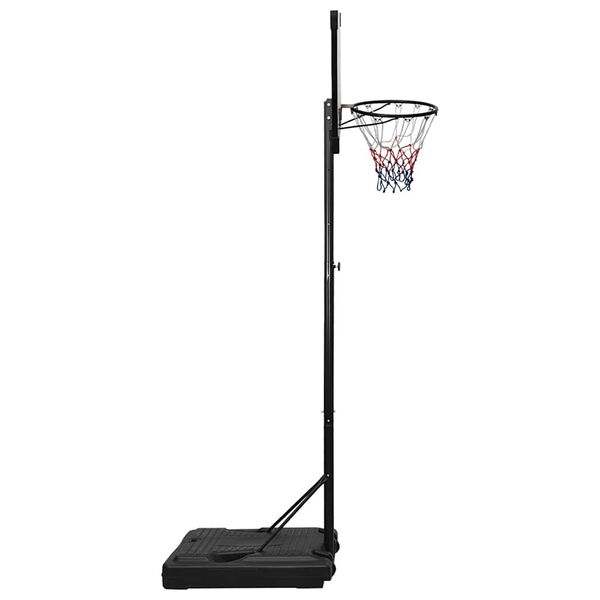 vidaXL Basketbalov&yacute; stojan priehľadn&yacute; 235-305 cm polykarbon&aacute;t
