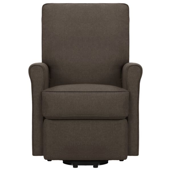 vidaXL Zdv&iacute;hacie kreslo tmavohned&eacute; l&aacute;tkov&eacute;