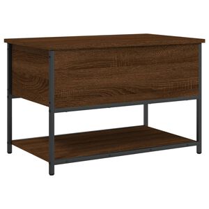 vidaXL &Uacute;ložn&aacute; lavička hned&yacute; dub 70x42,5x47 cm kompozitn&eacute; drevo