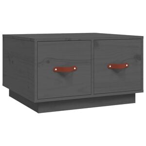 vidaXL Konferenčn&yacute; stol&iacute;k siv&yacute; 60x53x35 cm borovicov&yacute; mas&iacute;v