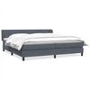 vidaXL Box Spring Posteľ s matracmi Tmavo&scaron;ed&aacute; 200x210 cm Zamat