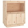 vidaXL Komoda 60x34x75 cm borovicov&yacute; mas&iacute;v