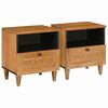 vidaXL Nočn&yacute; stol&iacute;k 2 pcs Svetlohned&aacute; 40 x 33 x 46 cm Kompozitn&eacute; drevo