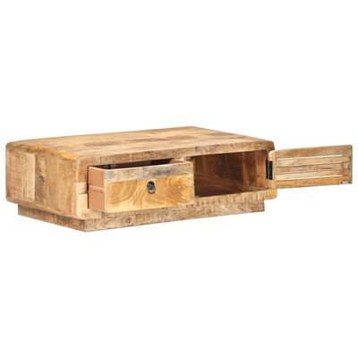 vidaXL Konferenčný stolík 90x60x29 cm, surové mangové drevo