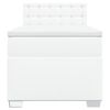 vidaXL Boxspring posteľ s matracom biela 90x190 cm umelá koža