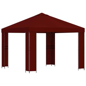 vidaXL Alt&aacute;nok 3 x 3 m V&iacute;novo červen&aacute; Polyester a oceľ 190 gsm