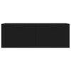 vidaXL N&aacute;stenn&aacute; skrinka, čierna 100x36,5x35 cm, kompozitn&eacute; drevo