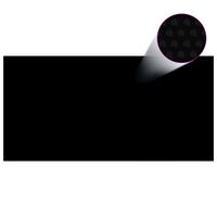 vidaXL Bazénová plachta, čierna 732x366 cm, PE