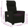 vidaXL Zdv&iacute;hacie mas&aacute;žne kreslo čierne l&aacute;tkov&eacute;