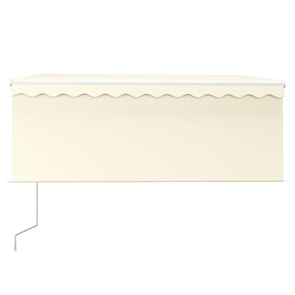 vidaXL Automatick&aacute; mark&iacute;za s tienidlom, LED a senzorom 3x2,5 m kr&eacute;mov&aacute;